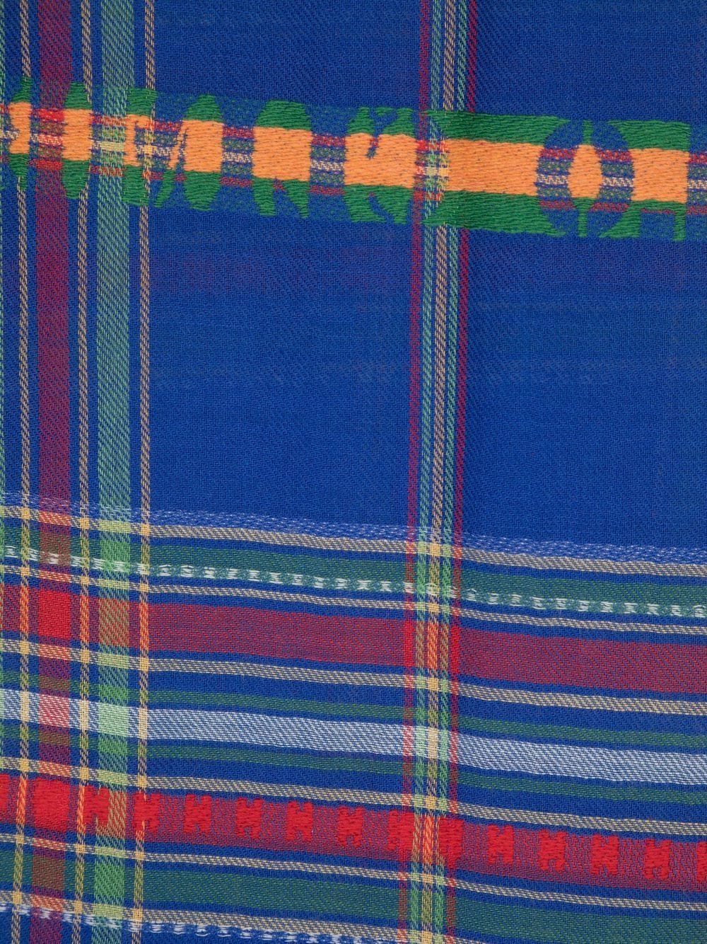 Polo Ralph Lauren logo-embroidered-plaid scarf - Image 2