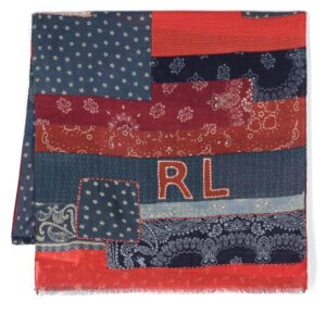 Polo Ralph Lauren  patchwork cotton scarf