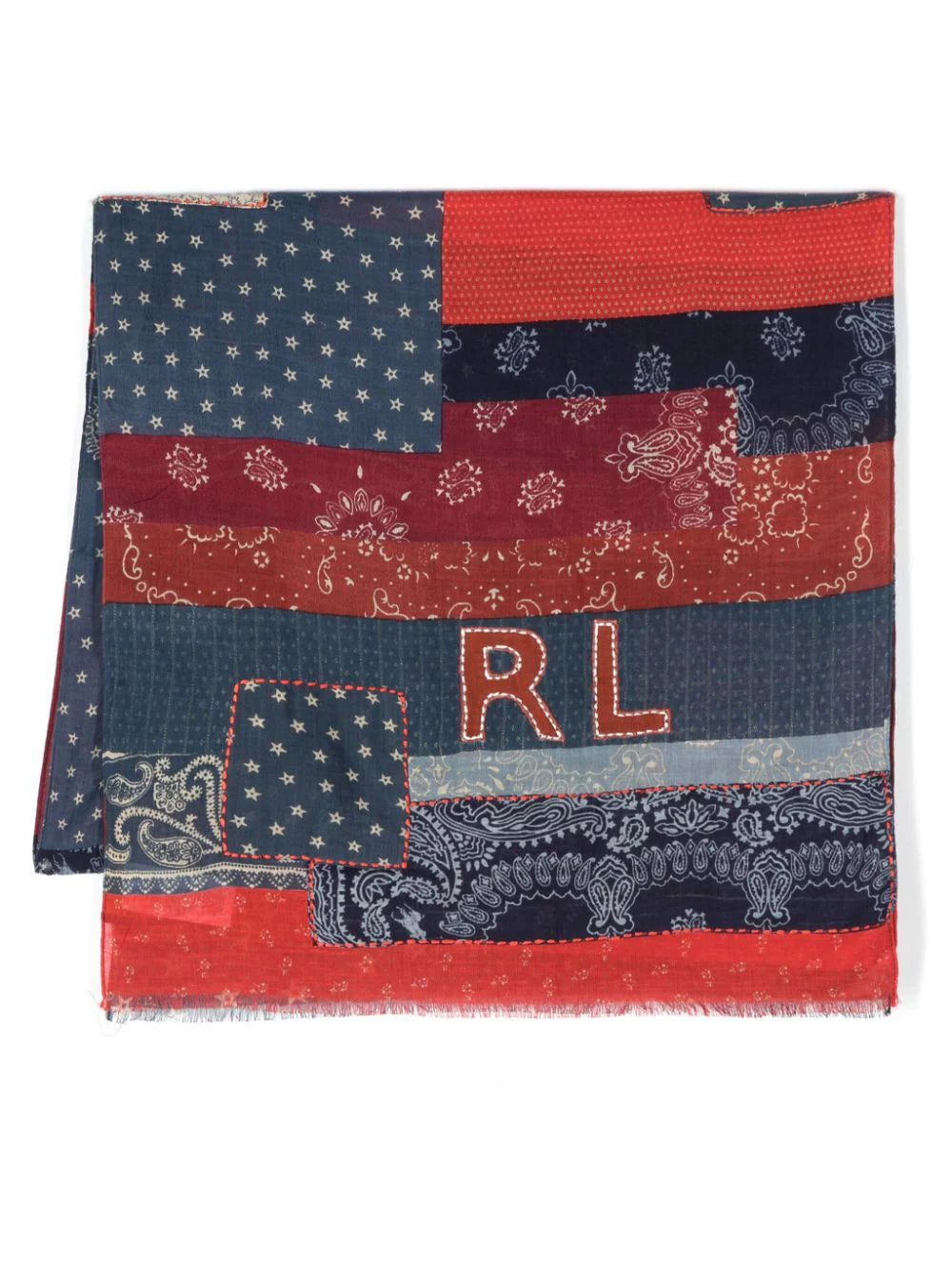 Polo Ralph Lauren patchwork cotton scarf