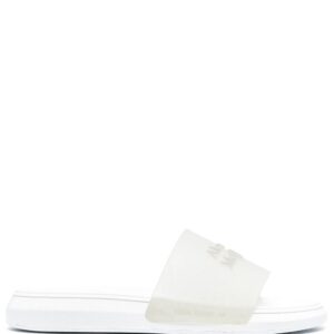 Alexander McQueen logo embossed slides