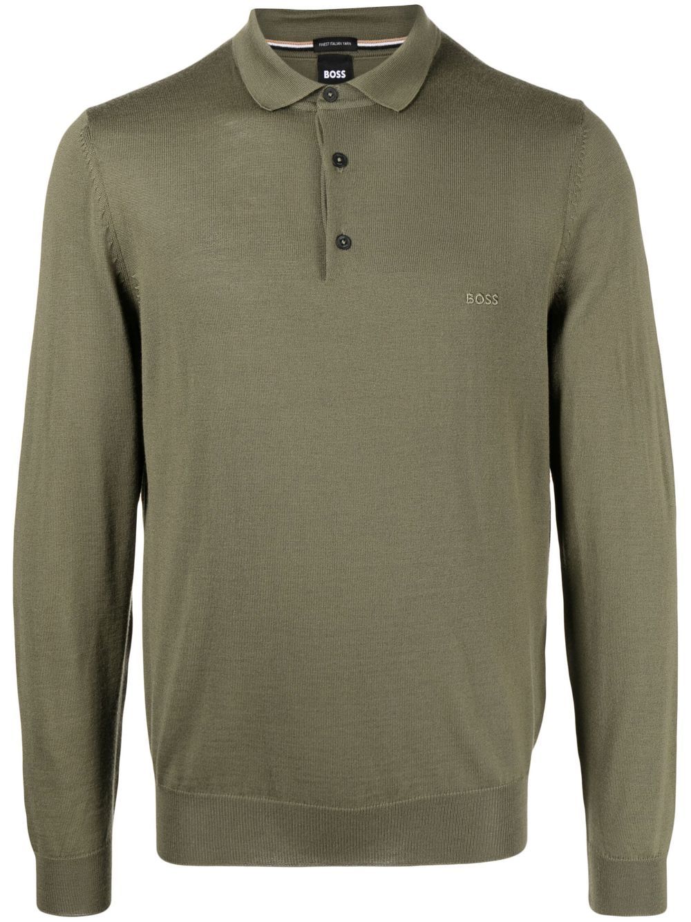 BOSS virgin wool polo shirt