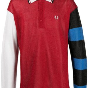 Fred Perry x Charles Jeffery Loverboy Glitter Knitted Rugby Shirt