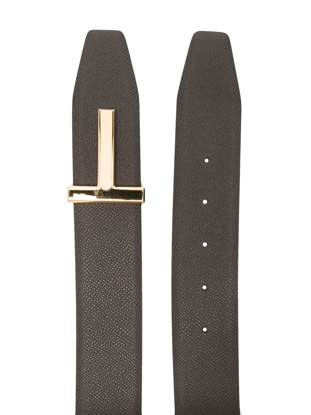 TOM FORD reversible T-buckle leather belt - Image 2