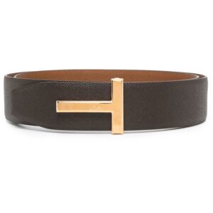 TOM FORD reversible T-buckle leather belt