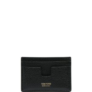 TOM FORD logo-print leather cardholder