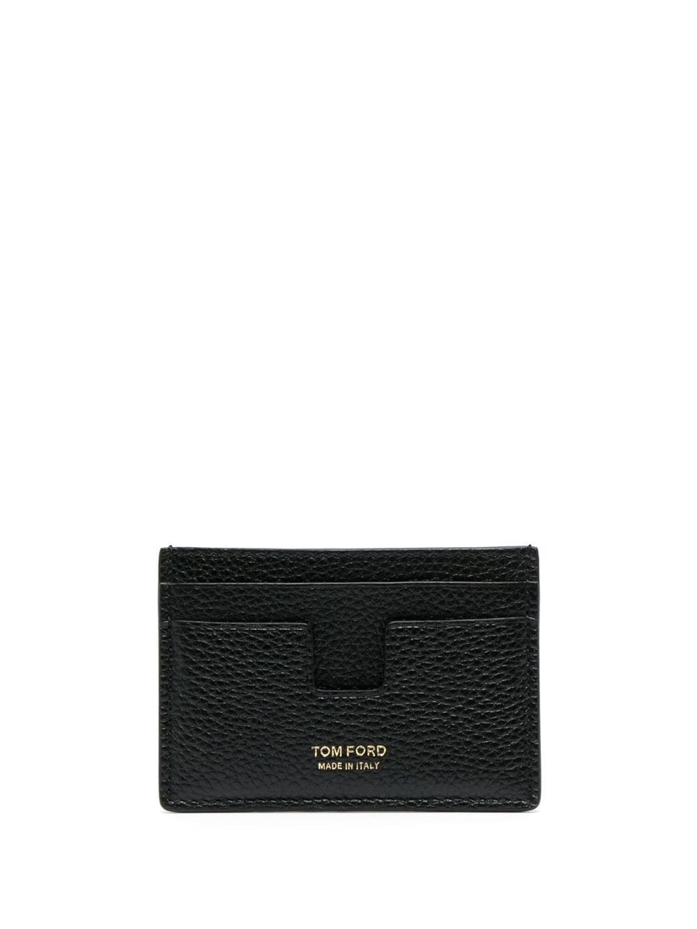 TOM FORD logo-print leather cardholder