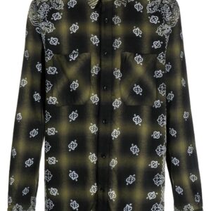 Amiri bandana-print checked shirt