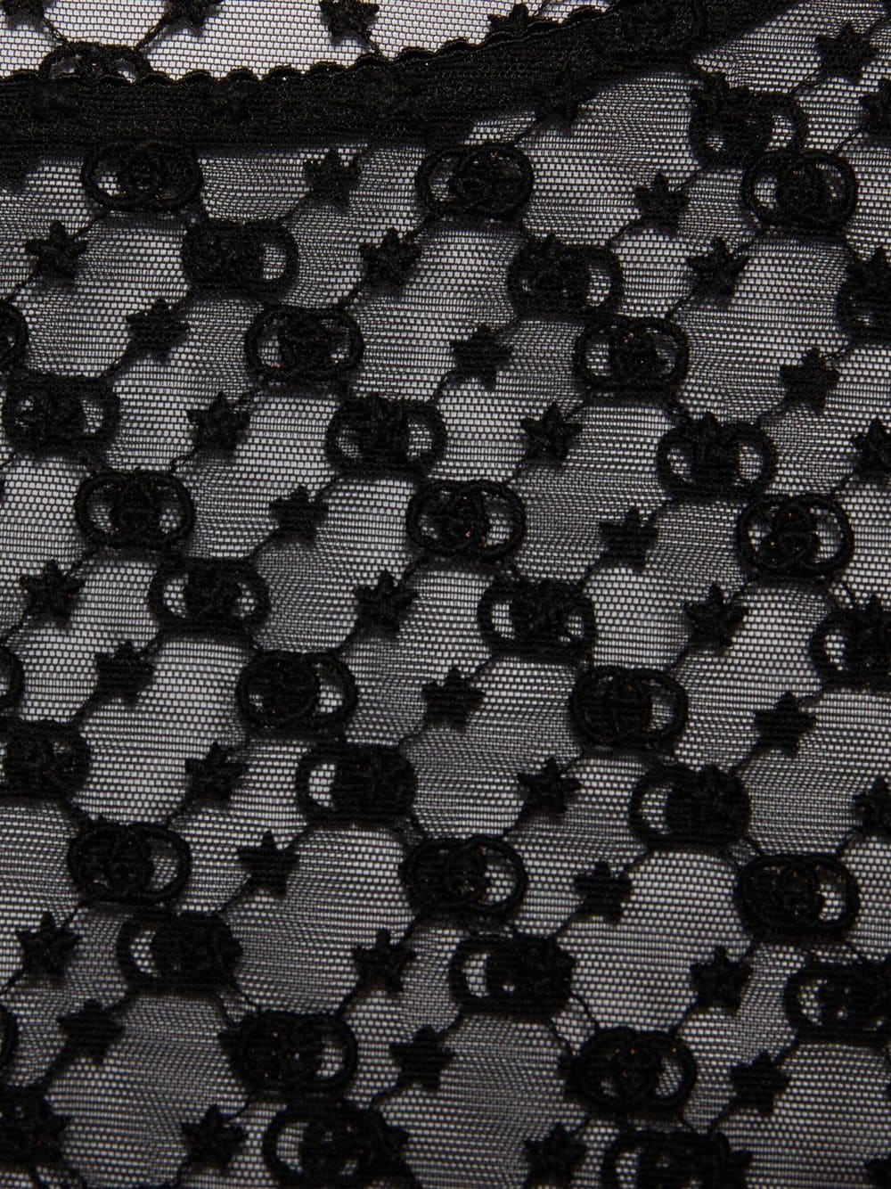 Gucci GG-embroidered tulle blouse - Image 5