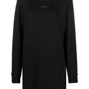 Off-White logo-print mini dress
