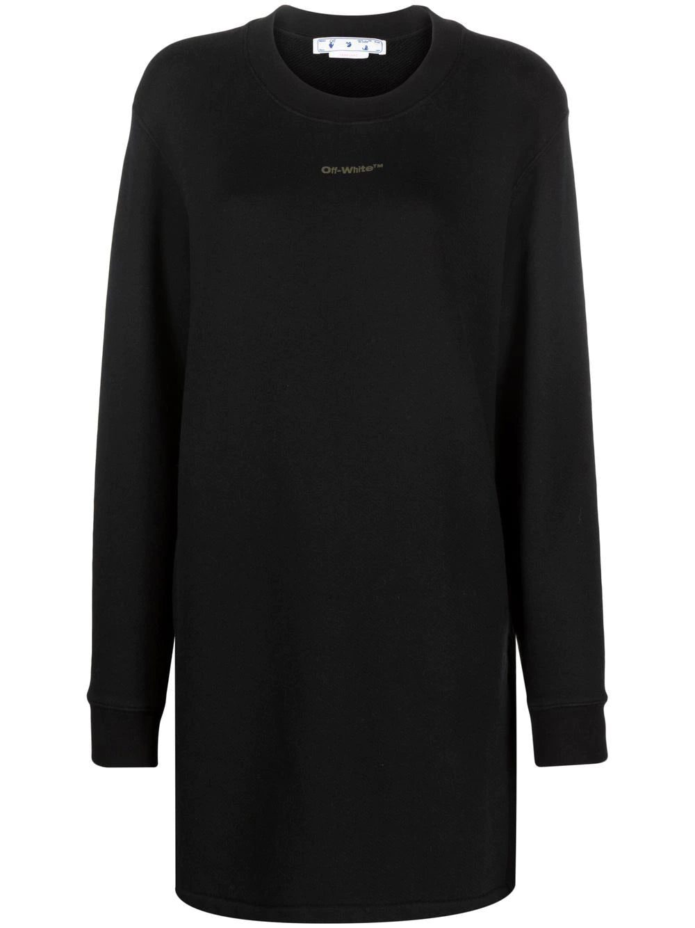 Off-White logo-print mini dress