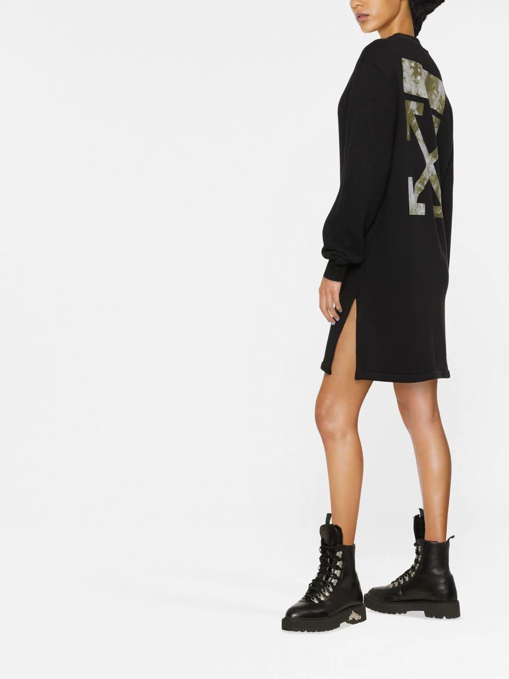 Off-White logo-print mini dress - Image 3