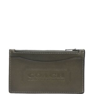 Coach embossed-logo leather wallet