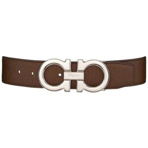 Ferragamo Gancini textured leather belt