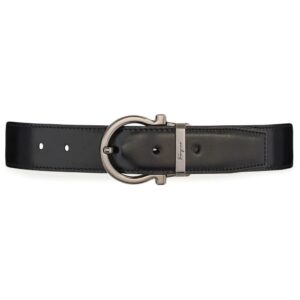 Ferragamo Gancini-buckle leather belt