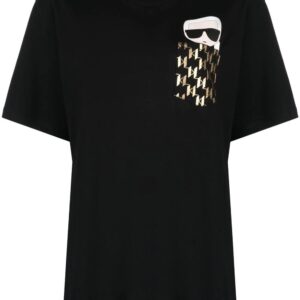 Karl Lagerfeld  Ikonik Karl monogram-pocket T-shirt