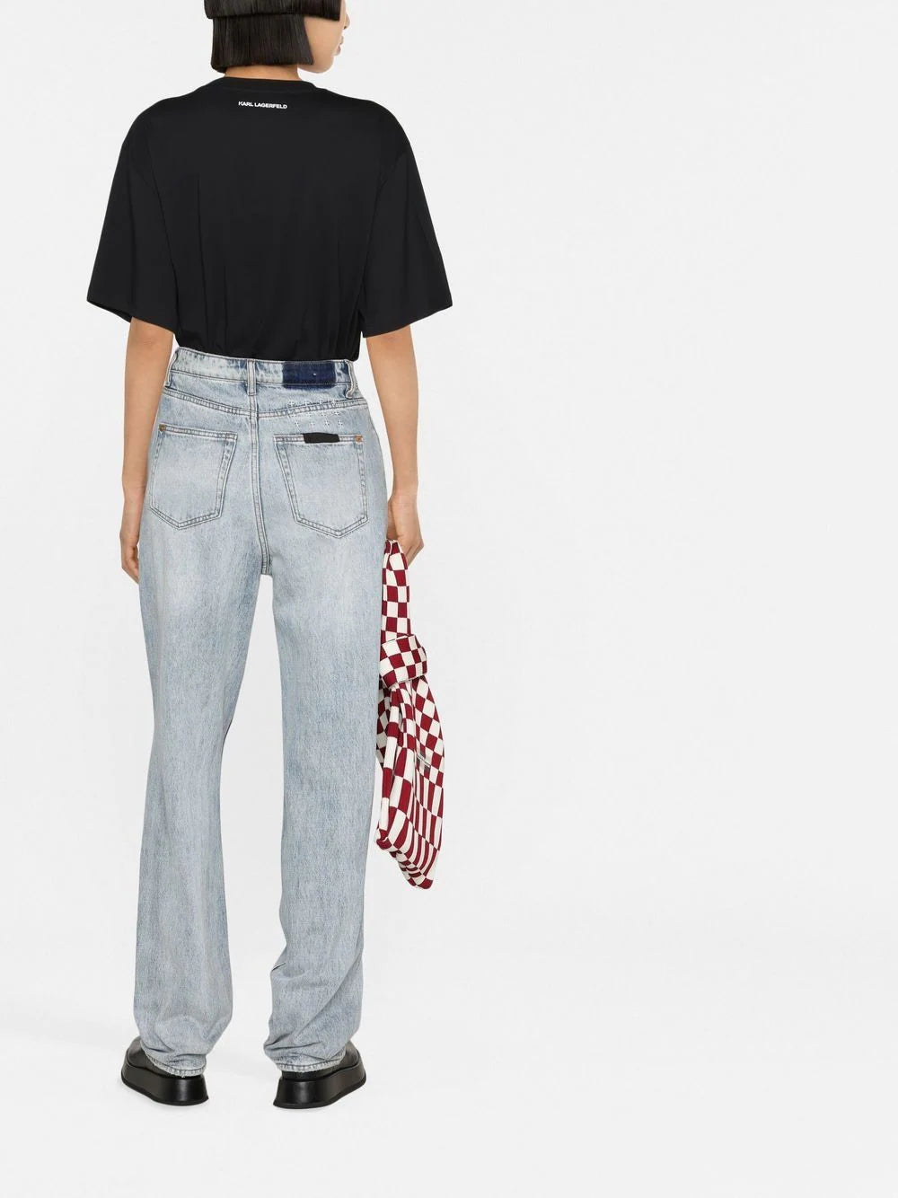 Karl Lagerfeld Ikonik Karl monogram-pocket T-shirt - Image 4