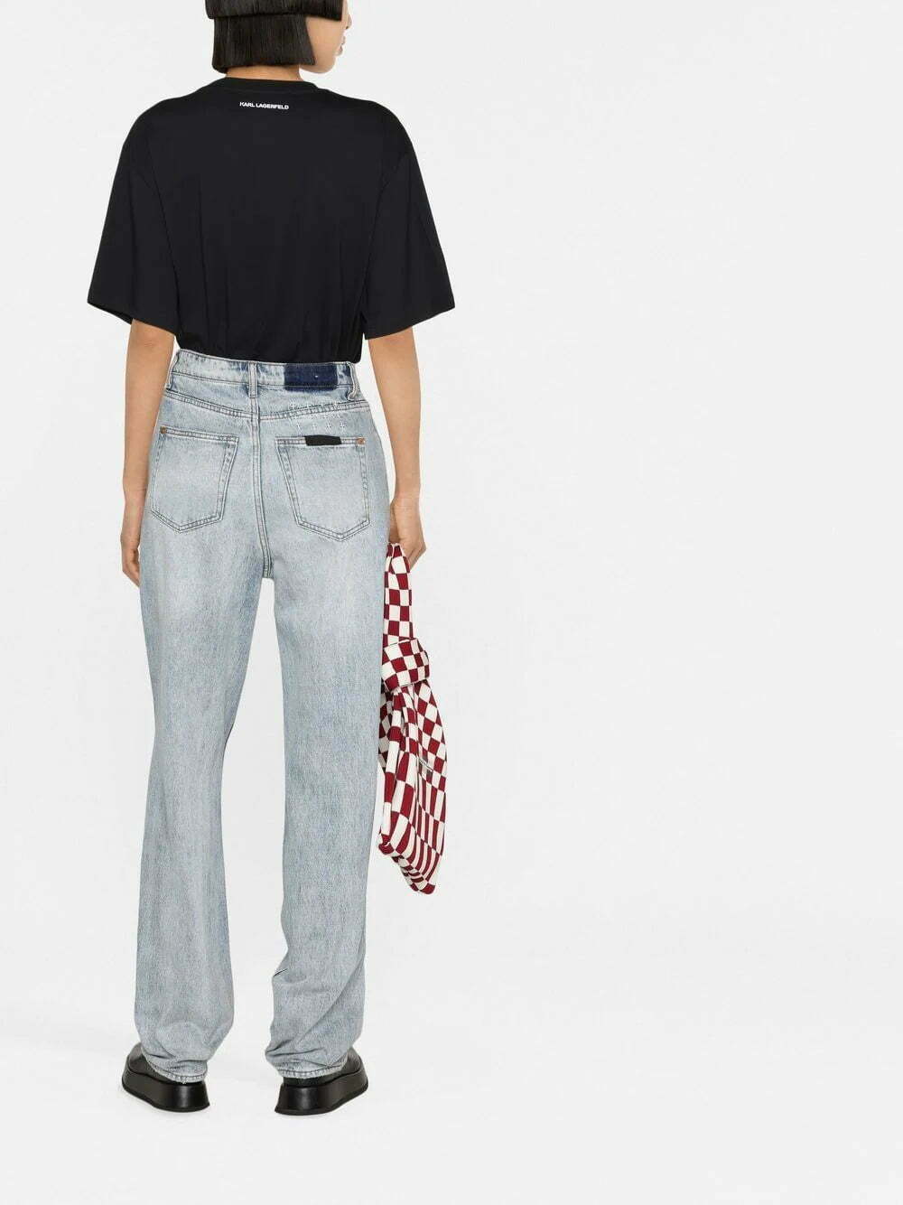 Karl Lagerfeld Ikonik Karl monogram-pocket T-shirt - Image 4