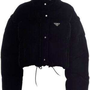 Prada  convertible velvet down jacket
