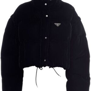 Prada  convertible velvet down jacket