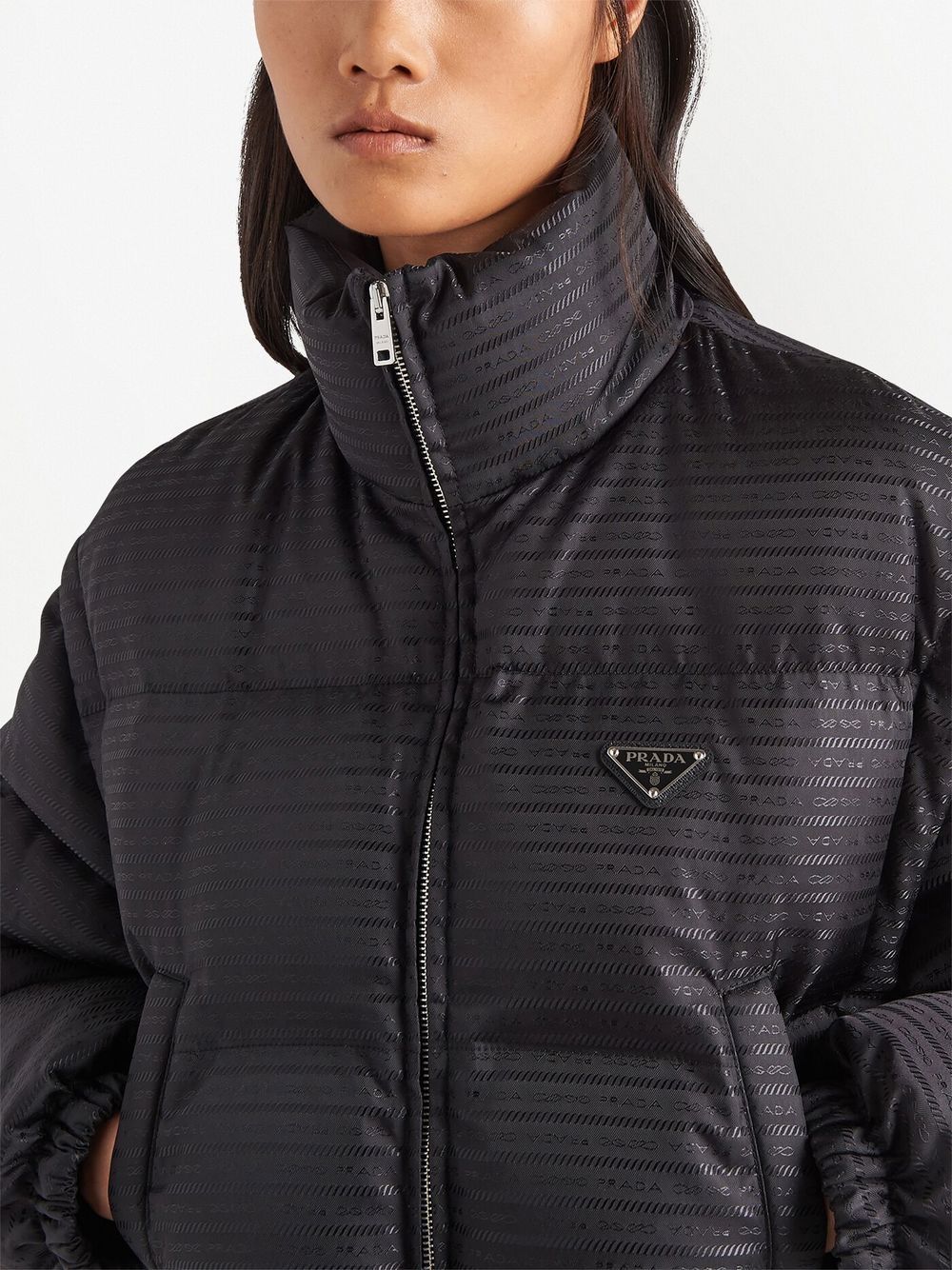 Prada Re-Nylon cropped down jacket - Image 4