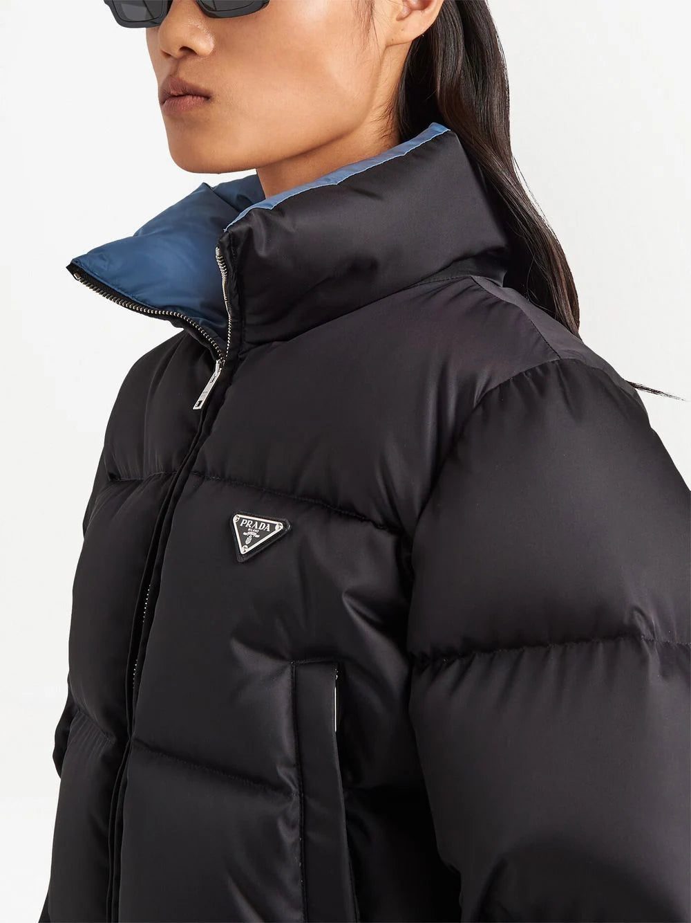 Prada Re-Nylon cropped down jacket - Image 4