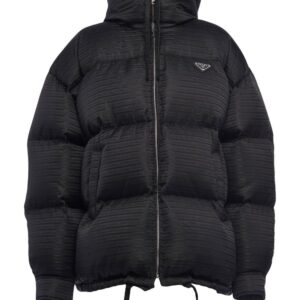 Prada  Re-Nylon hooded down jacket