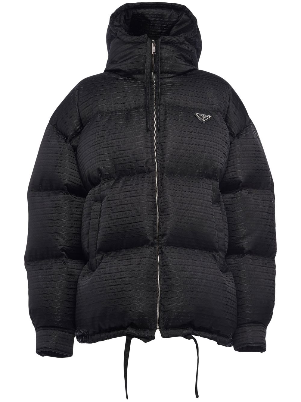 Prada Re-Nylon hooded down jacket