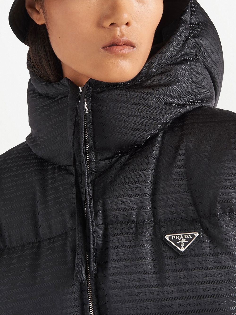 Prada Re-Nylon hooded down jacket - Image 4