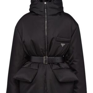 Prada  Re-Nylon hooded down jacket