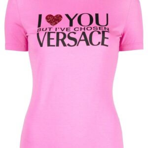 Versace  slogan-print T-shirt