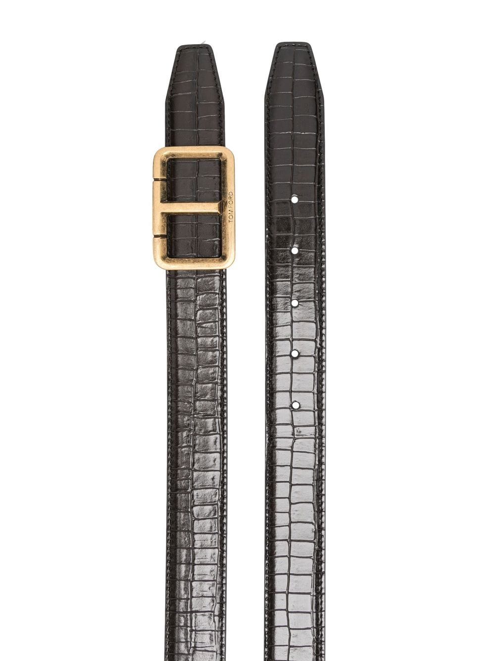 Tom Ford Scored T crocodile-embossed belt - Image 2