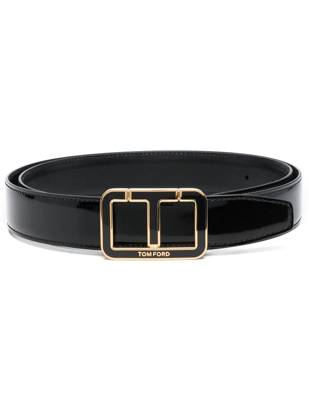 Tom Ford logo-buckle leather belt