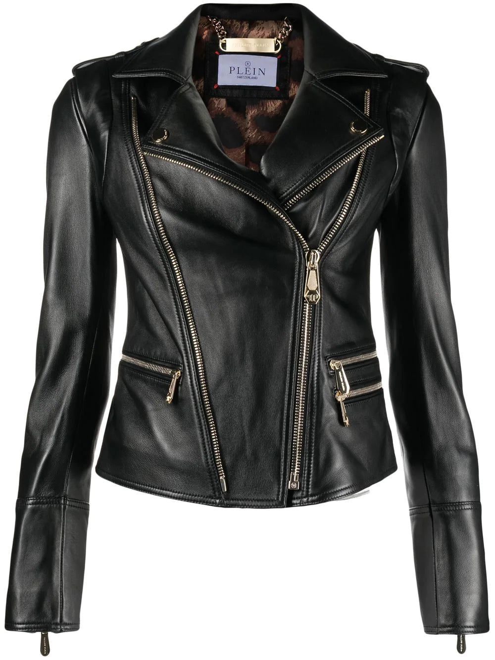 Philipp Plein Leather Biker jacket