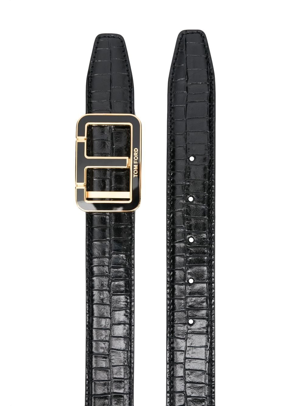 Tom Ford logo-buckle leather belt - Image 2