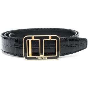 Tom Ford logo-buckle leather belt