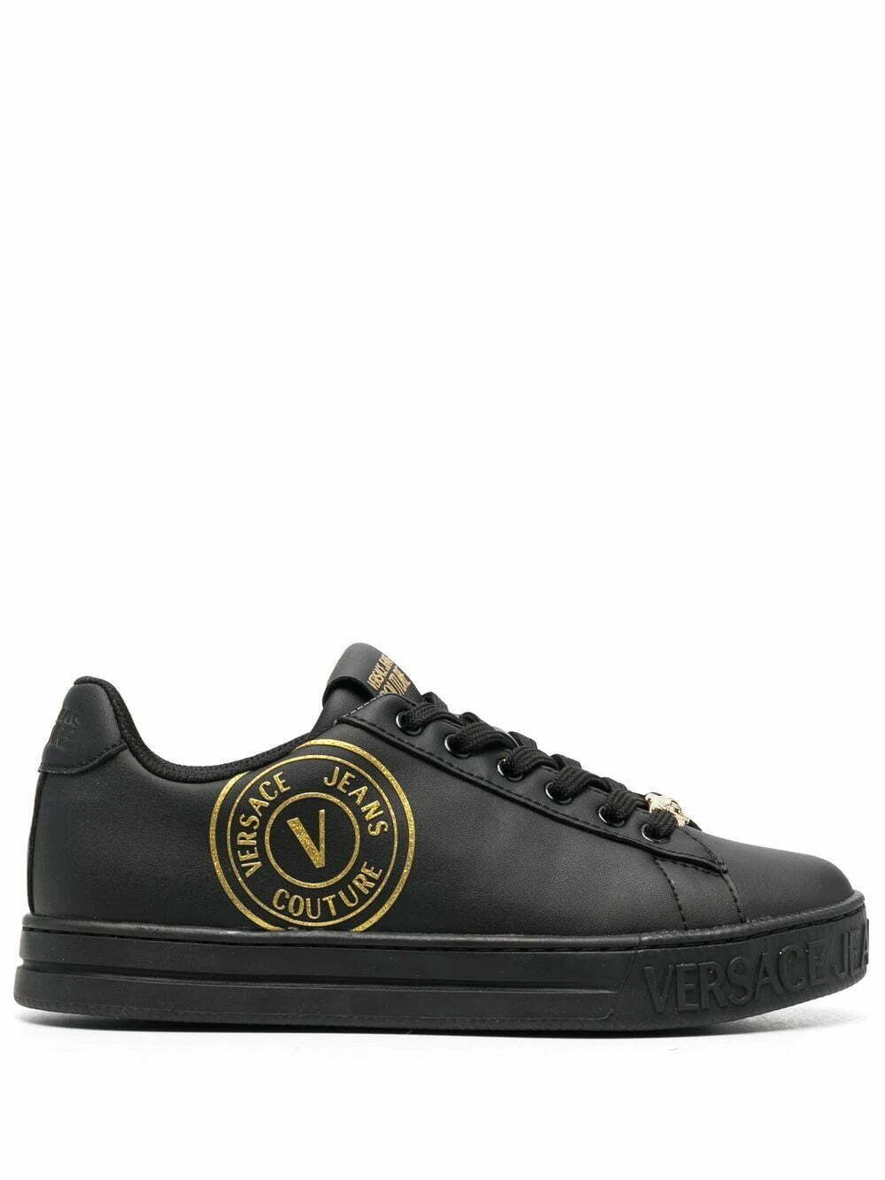Versace V-Emblem low-top sneakers