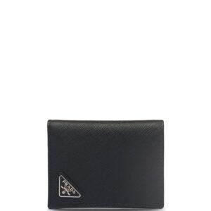 Prada logo-plaque Saffiano leather wallet