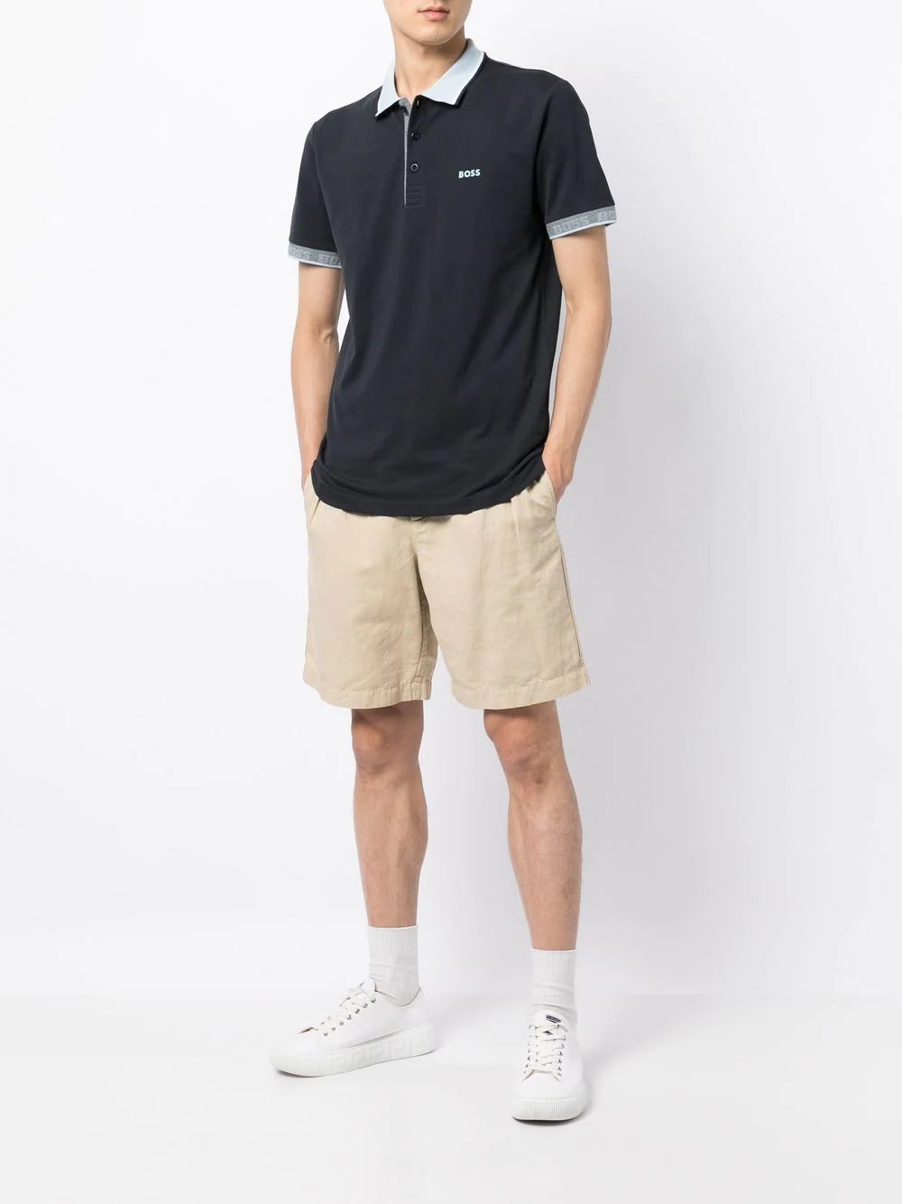 BOSS embroidered-logo detail polo shirt - Image 2