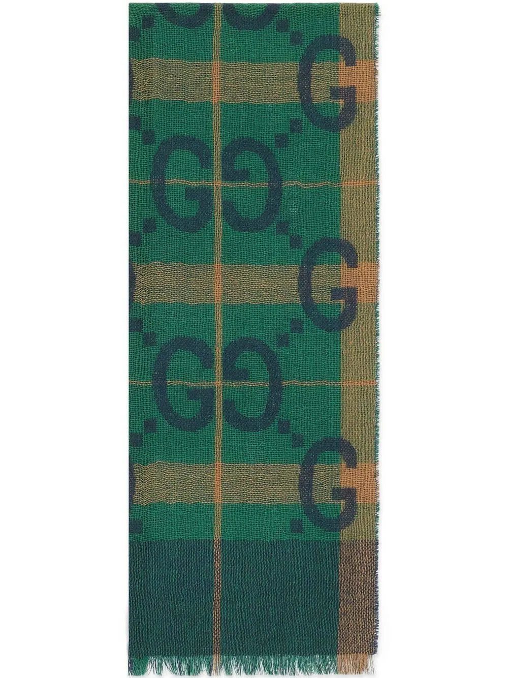 Gucci GG-pattern wool scarf