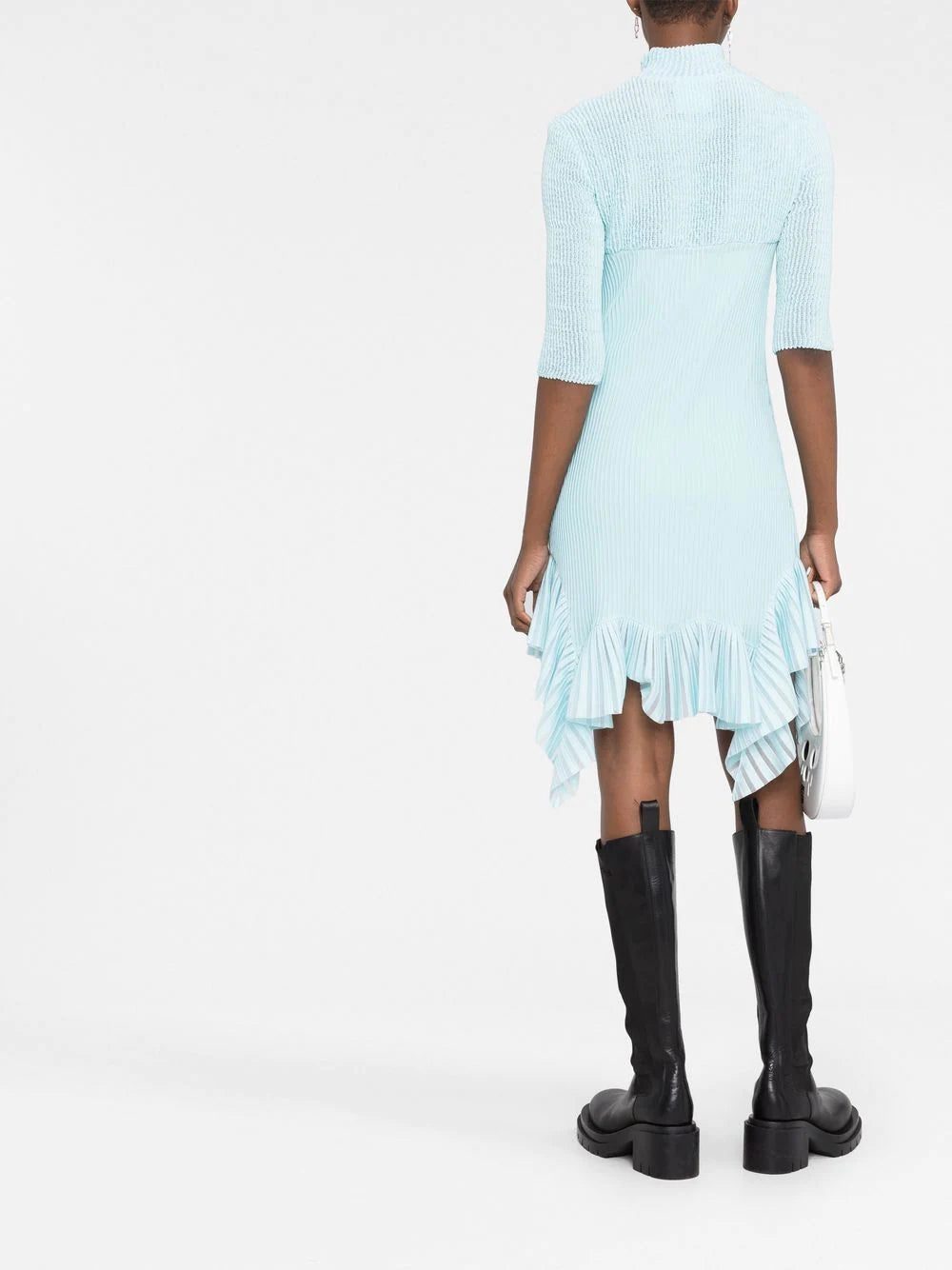 Givenchy flounced plissé mini dress - Image 4