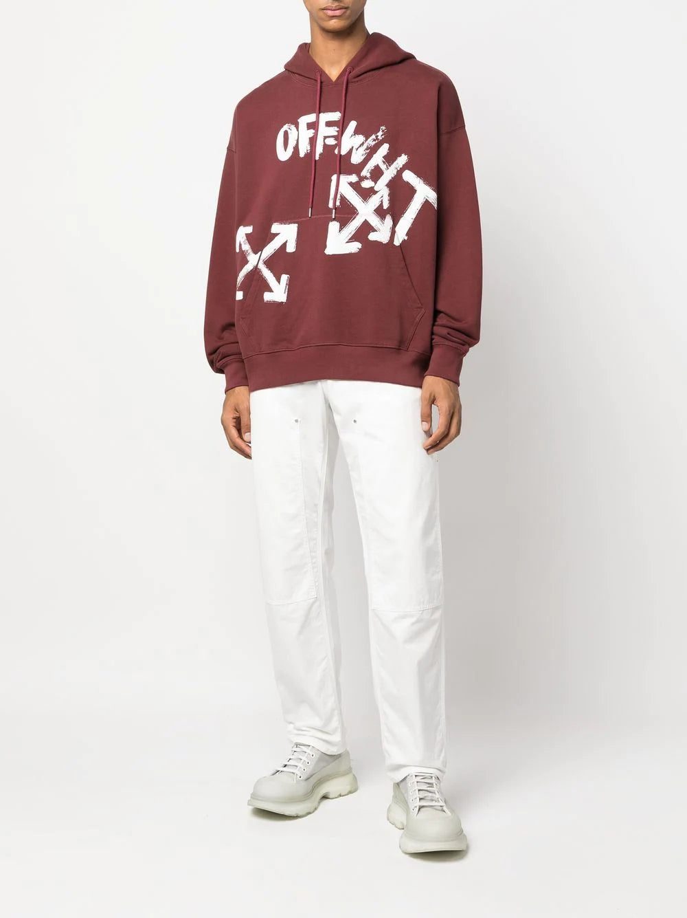 Off-White Arrows paint script skate hoodie - Image 2