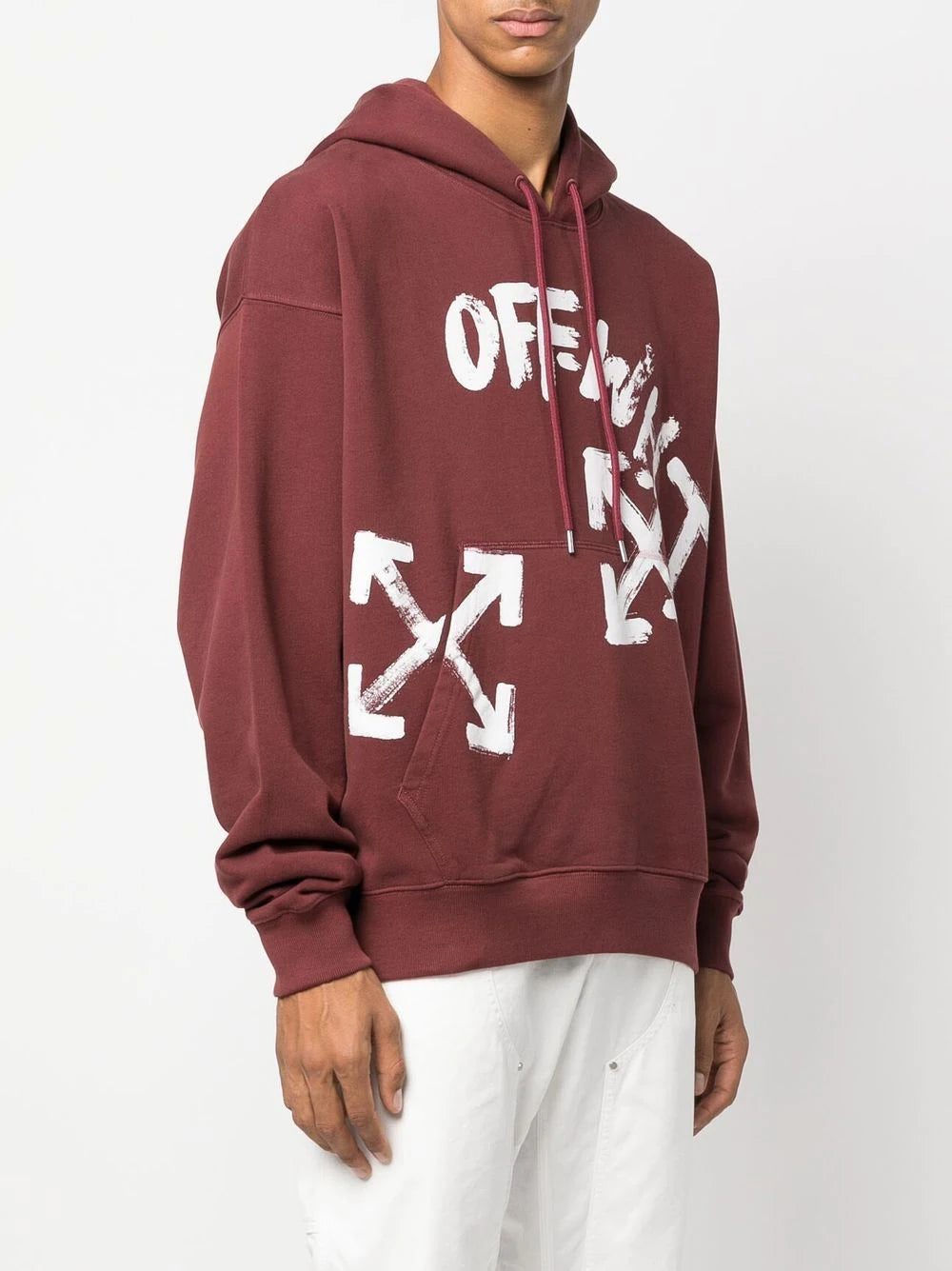 Off-White Arrows paint script skate hoodie - Image 3