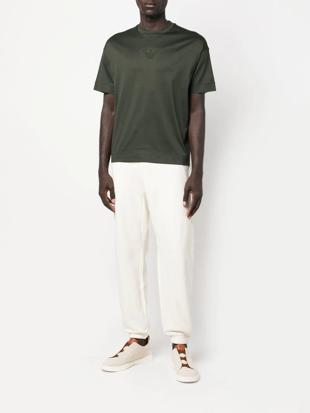 Emporio Armani tapered drawstring track pants - Image 2