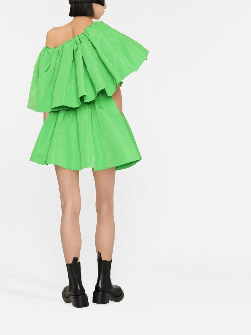 Alexander McQueen ruffle-shoulder mini dress - Image 4