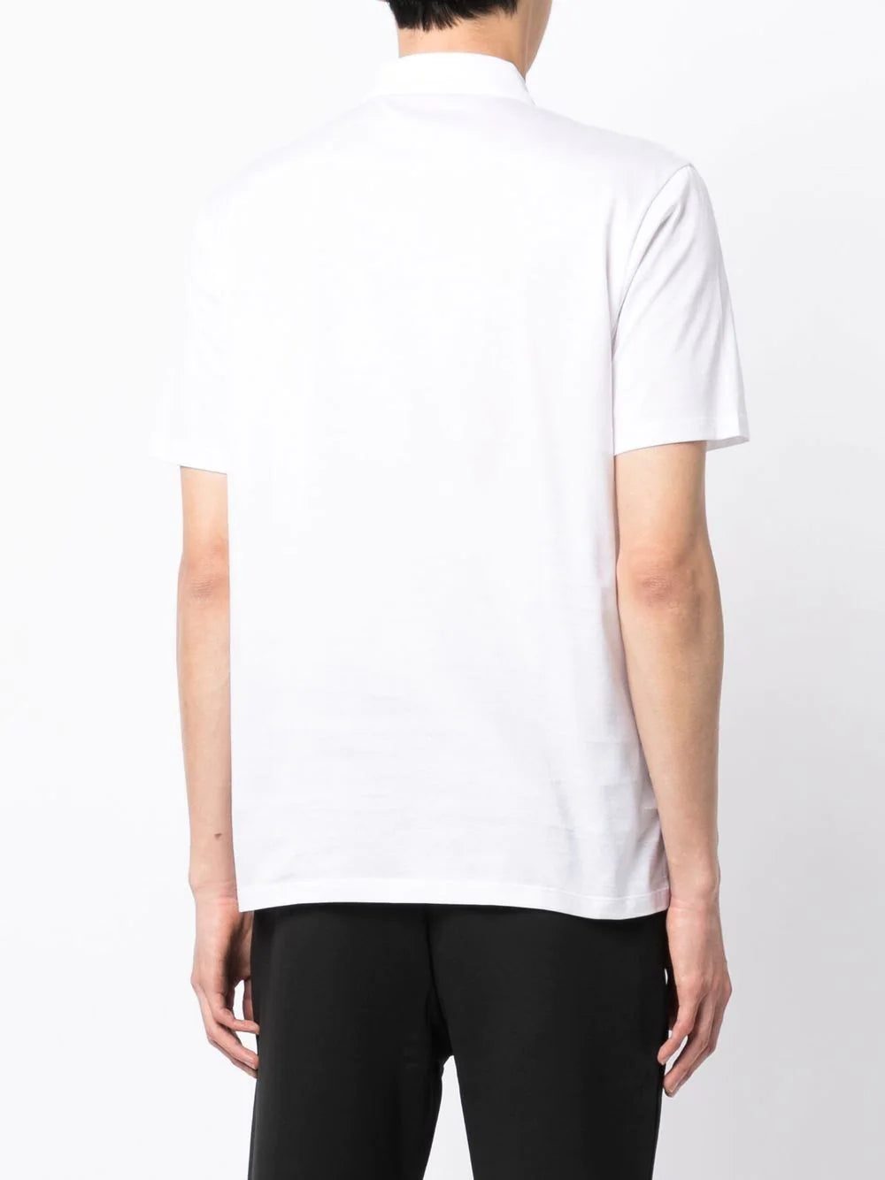 Hugo logo-plaque zip-up polo shirt - Image 4