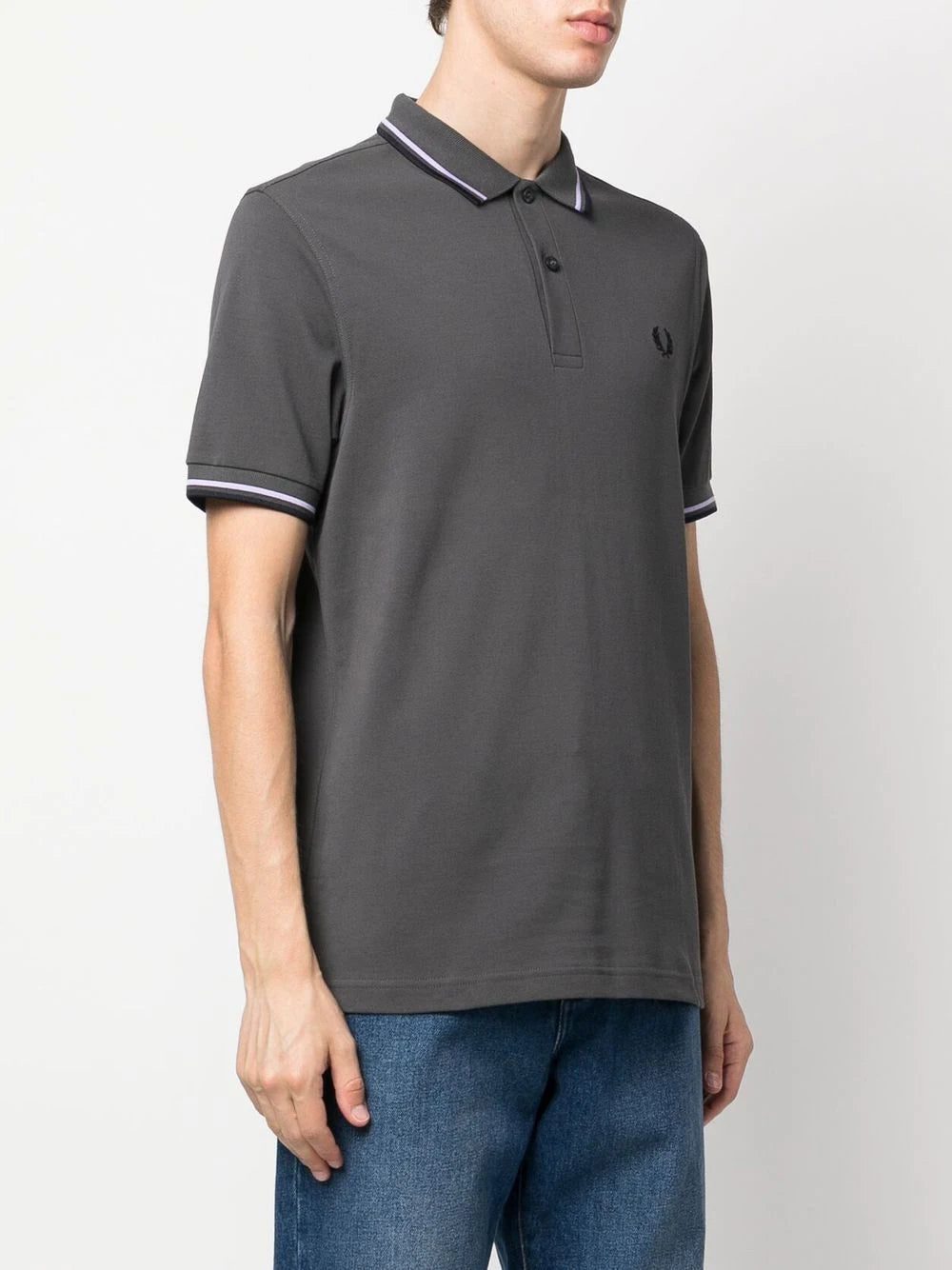 Fred Perry stripe-trim polo-shirt - Image 3