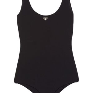 Prada triangle-logo bodysuit