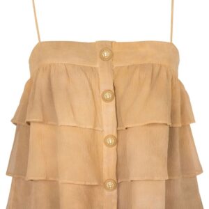 Balmain  ruffled silk blouse