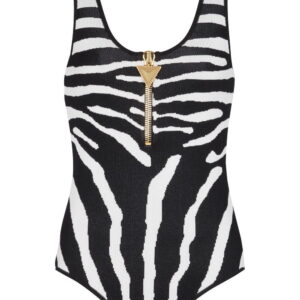 Balmain zip-front bodysuit