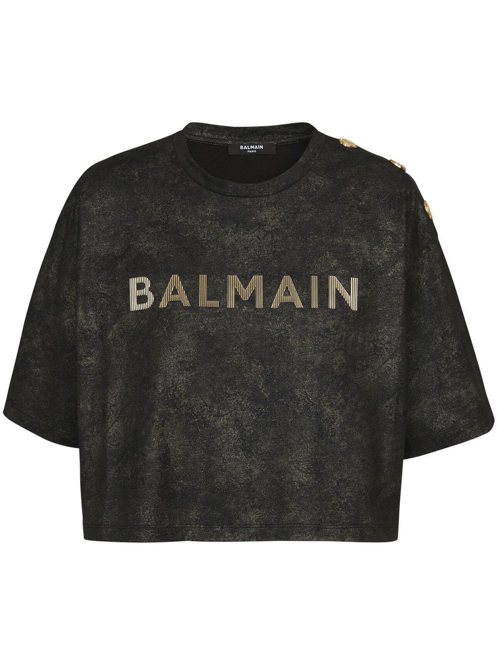 Balmain logo-print detail T-shirt